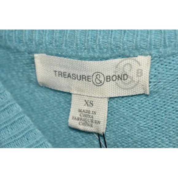TREASURE & BOND NEW Oversize Crewneck Pullover in Blue Milky XS‎ - Picture 4 of 4